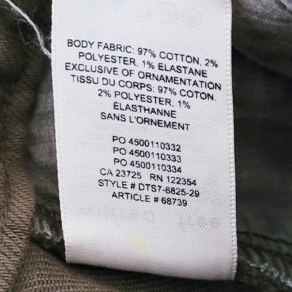 Aritzia Wilfred Free Army Green High-Rise Modern Cargo Utility Pants - Size 00 - Picture 9 of 12